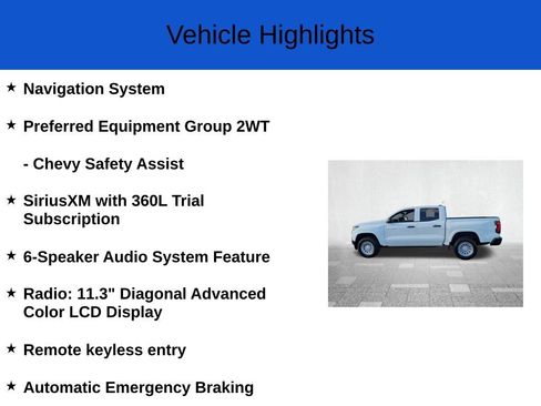 New 2026 Chevrolet Colorado W/T image 2