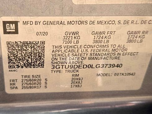 Used 2020 GMC Sierra 1500 SLT w/ SLT Premium Plus Package image 36