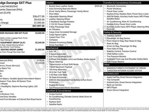 Certified 2021 Dodge Durango SXT image 45