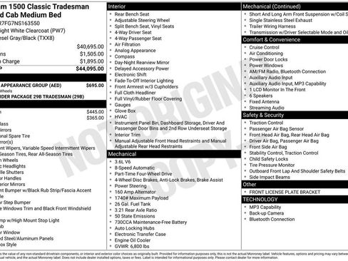 Used 2022 RAM 1500 Tradesman w/ Chrome Appearance Group AWD/4WD image 34