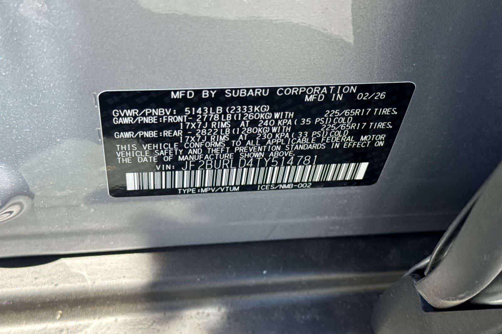 New 2026 Subaru Outback Wilderness w/ Wilderness Package AWD/4WD image 32