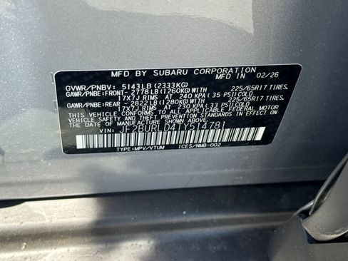 New 2026 Subaru Outback Wilderness w/ Wilderness Package AWD/4WD image 32