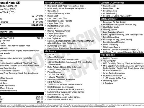 Used 2019 Hyundai Kona SE AWD/4WD image 6