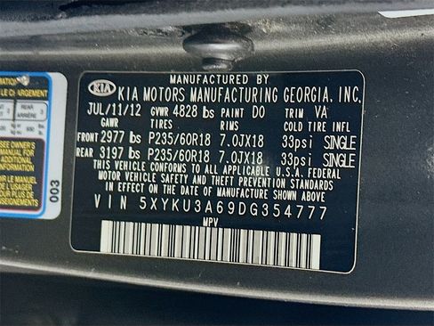 Used 2013 Kia Sorento EX image 31