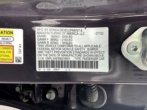 Used 2022 Honda Civic Sport Touring image 20