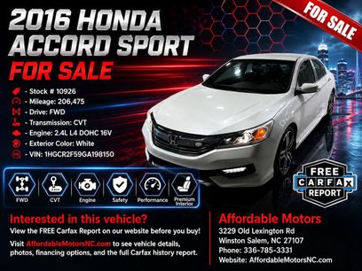 Used 2016 Honda Accord Sport