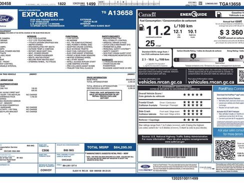 Used 2026 Ford Explorer Tremor w/ Tremor Convenience Package AWD/4WD image 79
