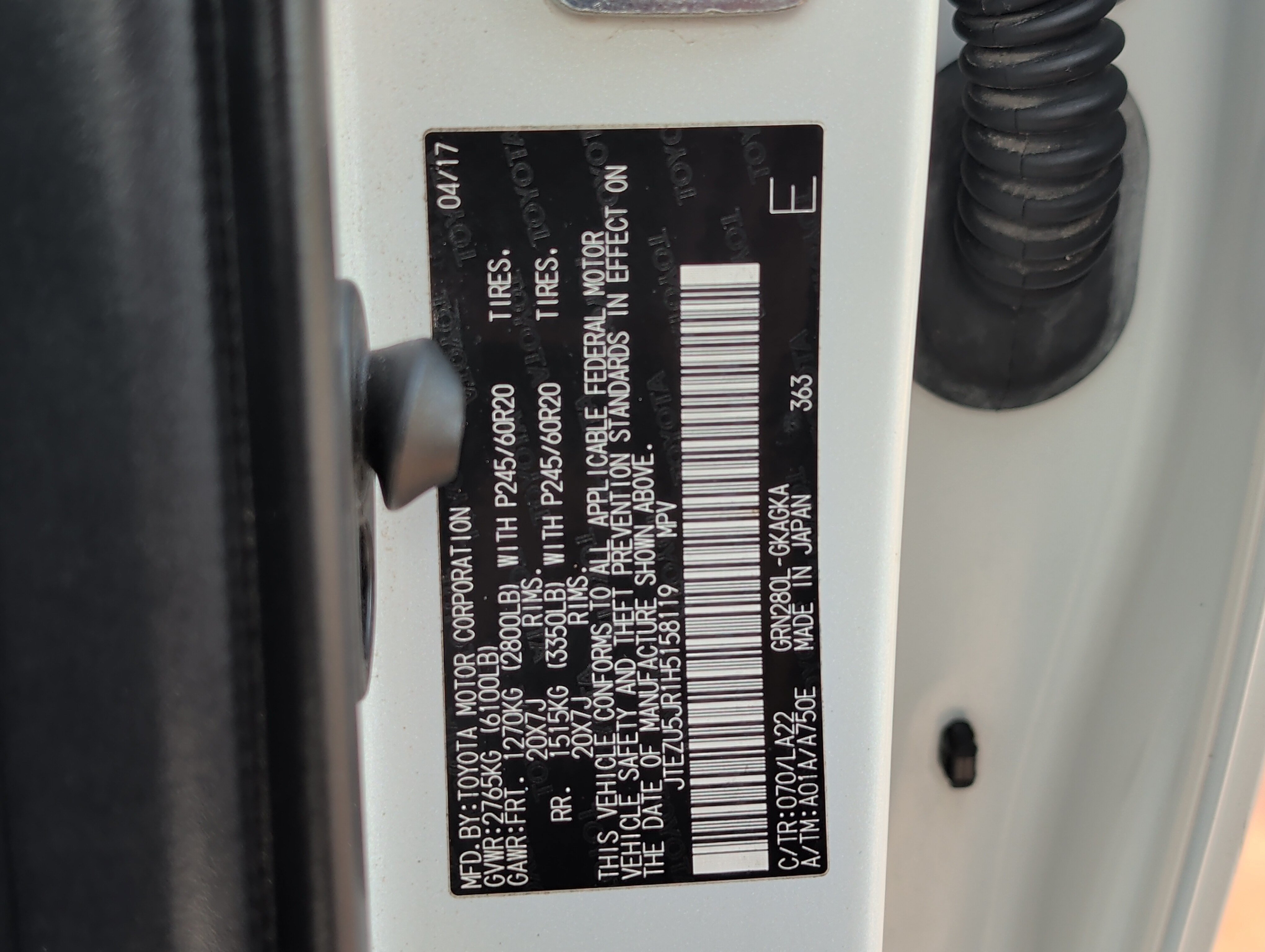 Used 2017 Toyota 4Runner Limited RWD image 29