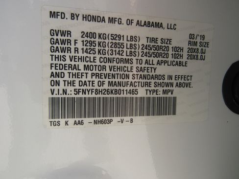 Certified 2019 Honda Passport Sport image 27