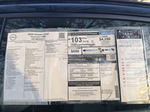 New 2026 Nissan Leaf Platinum+ w/ Cargo Package (Platinum+) image 10