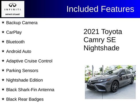 Used 2021 Toyota Camry SE image 2