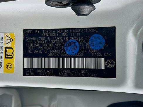 Used 2018 Lexus ES 350 w/ Navigation System Package FWD image 12