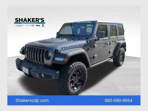 Used 2022 Jeep Wrangler Unlimited Rubicon 4xe w/ Cold Weather Group image 1