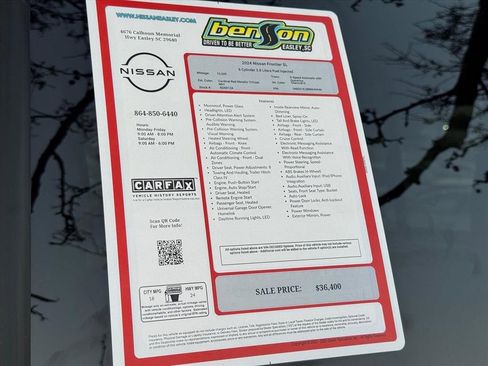 Certified 2024 Nissan Frontier SL w/ Technology Package image 27