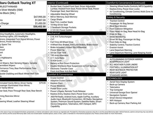 New 2026 Subaru Outback Touring XT AWD/4WD image 4