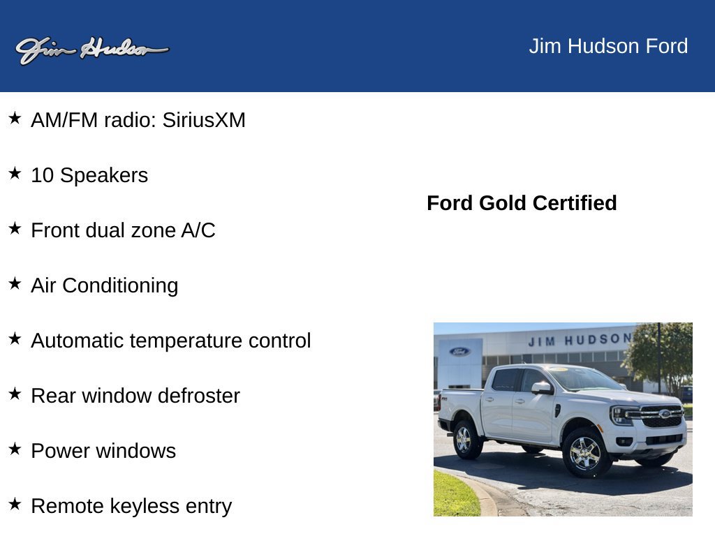Used 2025 Ford Ranger Lariat w/ Chrome Accent Package AWD/4WD image 13