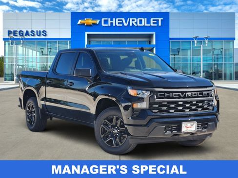 New 2026 Chevrolet Silverado 1500 Custom w/ LPO, Dark Essentials Package RWD image 1