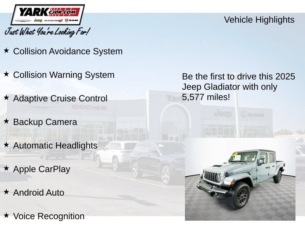 Certified 2025 Jeep Gladiator Sport AWD/4WD image 13