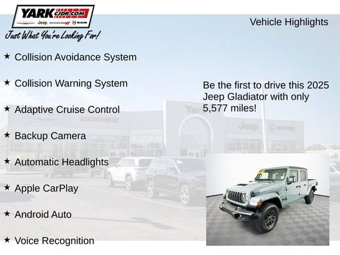 Certified 2025 Jeep Gladiator Sport AWD/4WD image 13