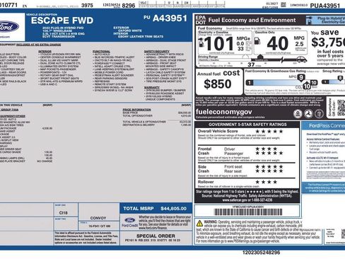 Used 2023 Ford Escape SE w/ PHEV Premium Package FWD image 33
