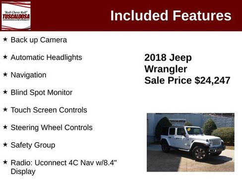 Used 2018 Jeep Wrangler Unlimited Sahara AWD/4WD image 6