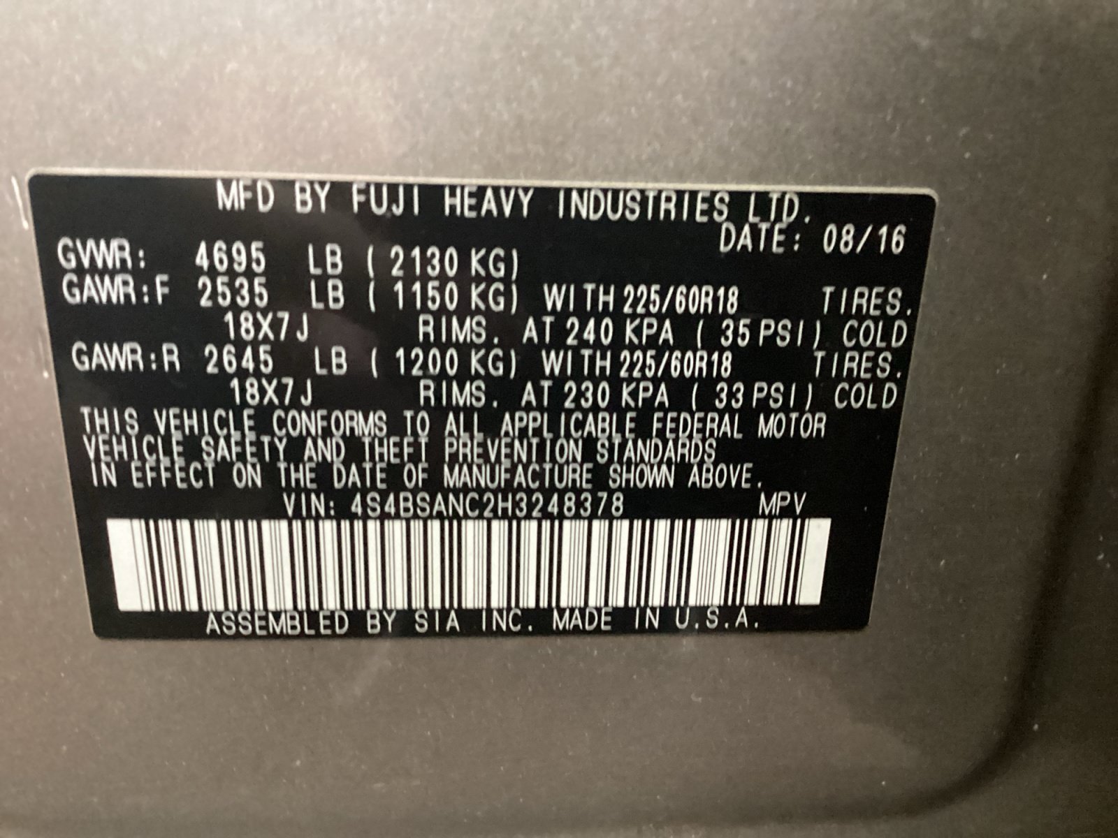 Used 2017 Subaru Outback 2.5i Limited AWD/4WD image 16