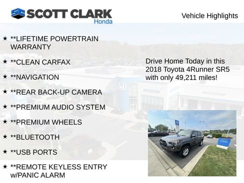 Used 2018 Toyota 4Runner SR5 RWD image 3
