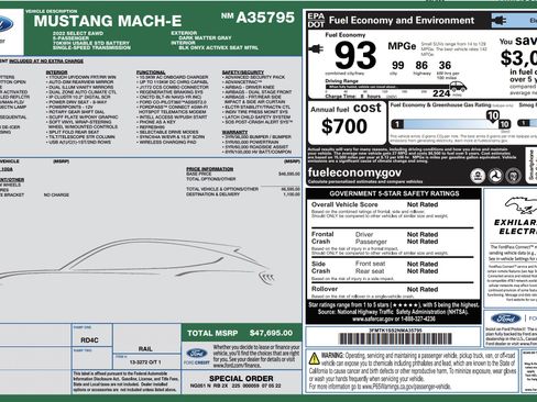 Used 2022 Ford Mustang Mach-E Select image 2
