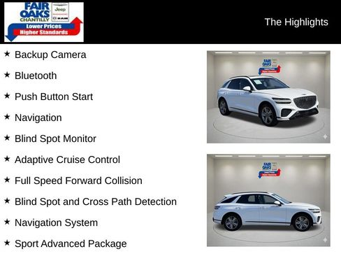 Used 2022 Genesis GV70 3.5T Sport w/ Sport Advanced Package AWD/4WD image 2