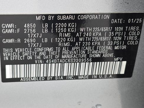 Used 2025 Subaru Outback Premium w/ Popular Package #1A image 34