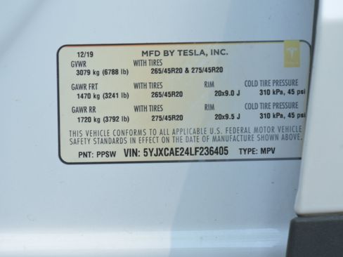 Used 2020 Tesla Model X Long Range AWD/4WD image 38