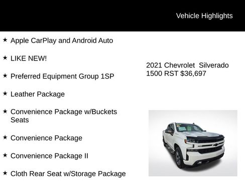 Used 2021 Chevrolet Silverado 1500 RST w/ Convenience Package II image 4