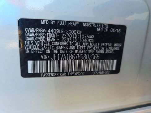 Used 2017 Subaru WRX AWD/4WD image 7
