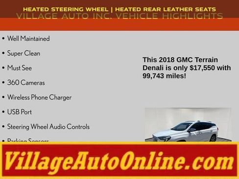 Used 2018 GMC Terrain Denali w/ Advanced Safety Package AWD/4WD image 8