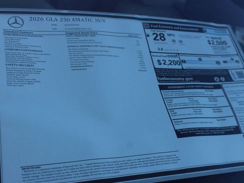 New 2026 Mercedes-Benz GLA 250 4MATIC image 34