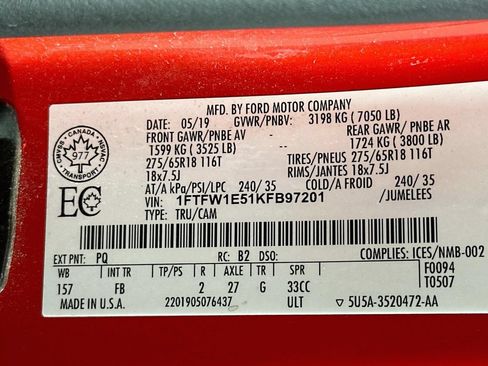 Used 2019 Ford F150 XLT w/ Equipment Group 301A Mid AWD/4WD image 37