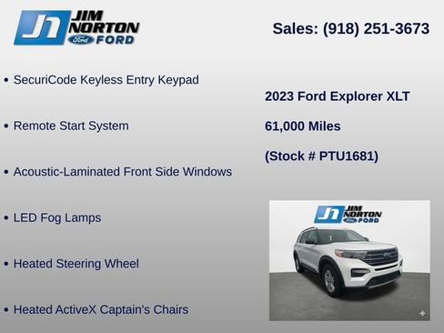 Used 2023 Ford Explorer XLT w/ Equipment Group 202A AWD/4WD image 14
