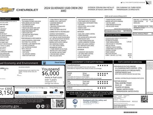 Used 2024 Chevrolet Silverado 1500 ZR2 w/ Technology Package AWD/4WD image 10