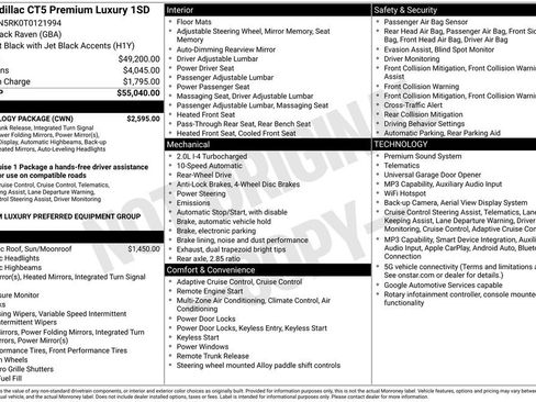 New 2026 Cadillac CT5 Premium Luxury w/ Technology Package RWD image 25