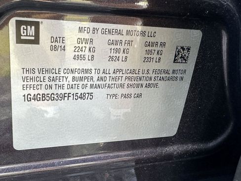 Used 2015 Buick LaCrosse Leather w/ Experience Buick Package FWD image 12