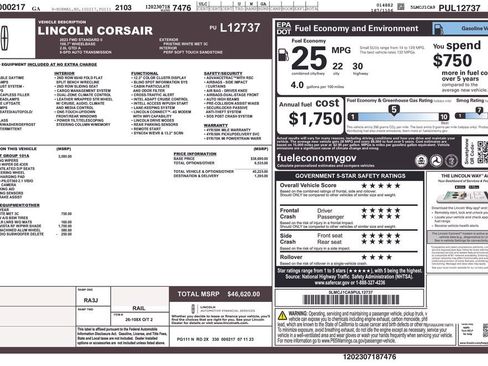 Used 2023 Lincoln Corsair FWD w/ Equipment Group 101A image 27