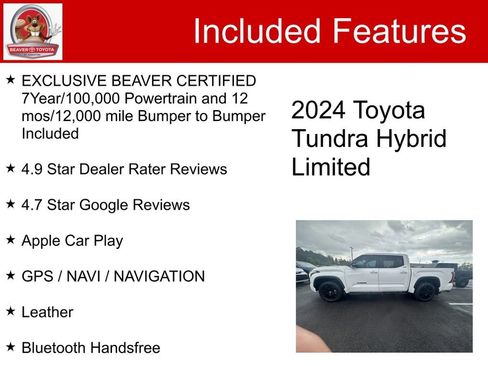 Used 2024 Toyota Tundra Limited AWD/4WD image 5