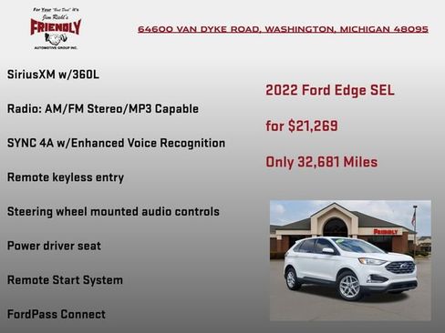 Used 2022 Ford Edge SEL w/ Convenience Package image 5