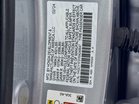 Used 2024 Honda Accord EX image 38