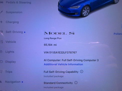Used 2020 Tesla Model S Long Range Plus AWD/4WD image 2