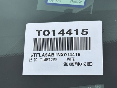 Used 2022 Toyota Tundra SR5 RWD image 59