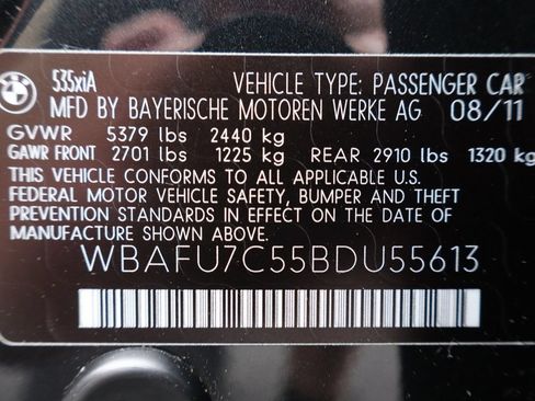 Used 2011 BMW 535i xDrive Sedan AWD/4WD image 47