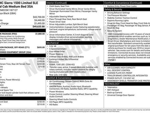 Used 2019 GMC Sierra 1500 SLE w/ SLE Value Package AWD/4WD image 2