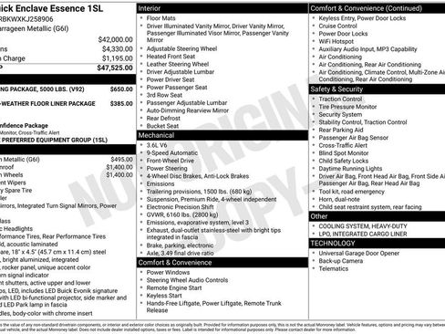 Used 2019 Buick Enclave Essence w/ Trailering Package, 5000 lbs. image 35