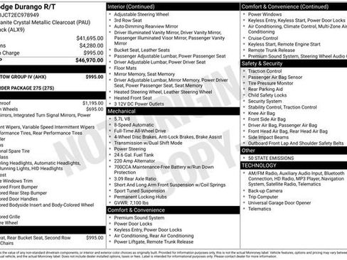 Used 2014 Dodge Durango R/T w/ Trailer Tow Group IV image 2